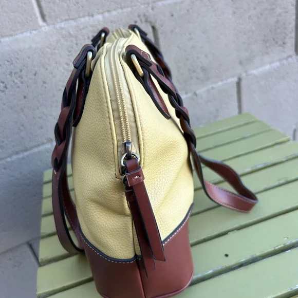 St. John’s Bay Yellow and Brown Women's Bag - Picture 3 of 14